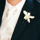 white boutonniere